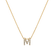 Diamond necklace Glittering Letter M2