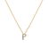 Diamond necklace Glittering Letter P2