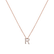 Diamond necklace Glittering Letter R2