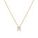 Diamond necklace Glittering Letter R2