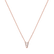 Diamond necklace Glittering Letter V2