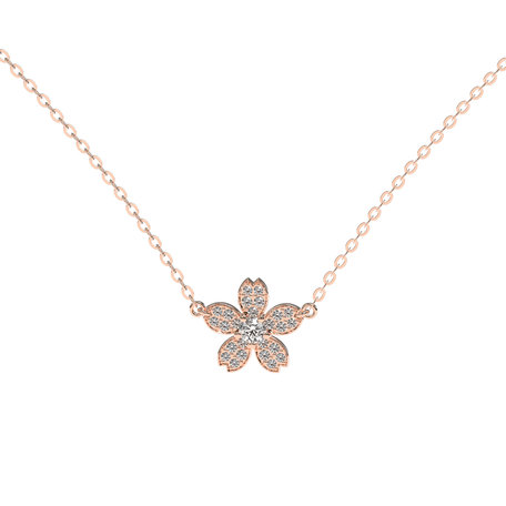 Diamond necklace Flower