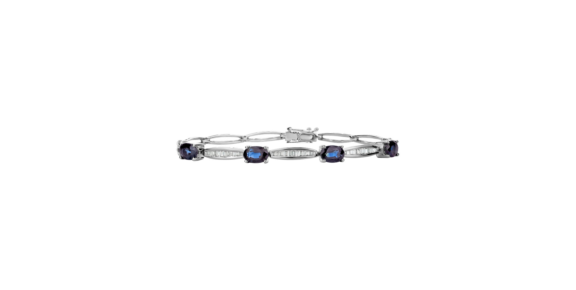 Diamond bracelet with Sapphire Sapphire Sky