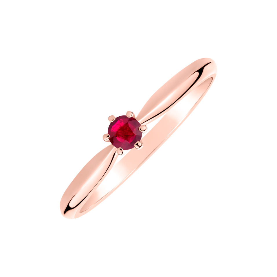 Ring with Ruby Eternal Joy