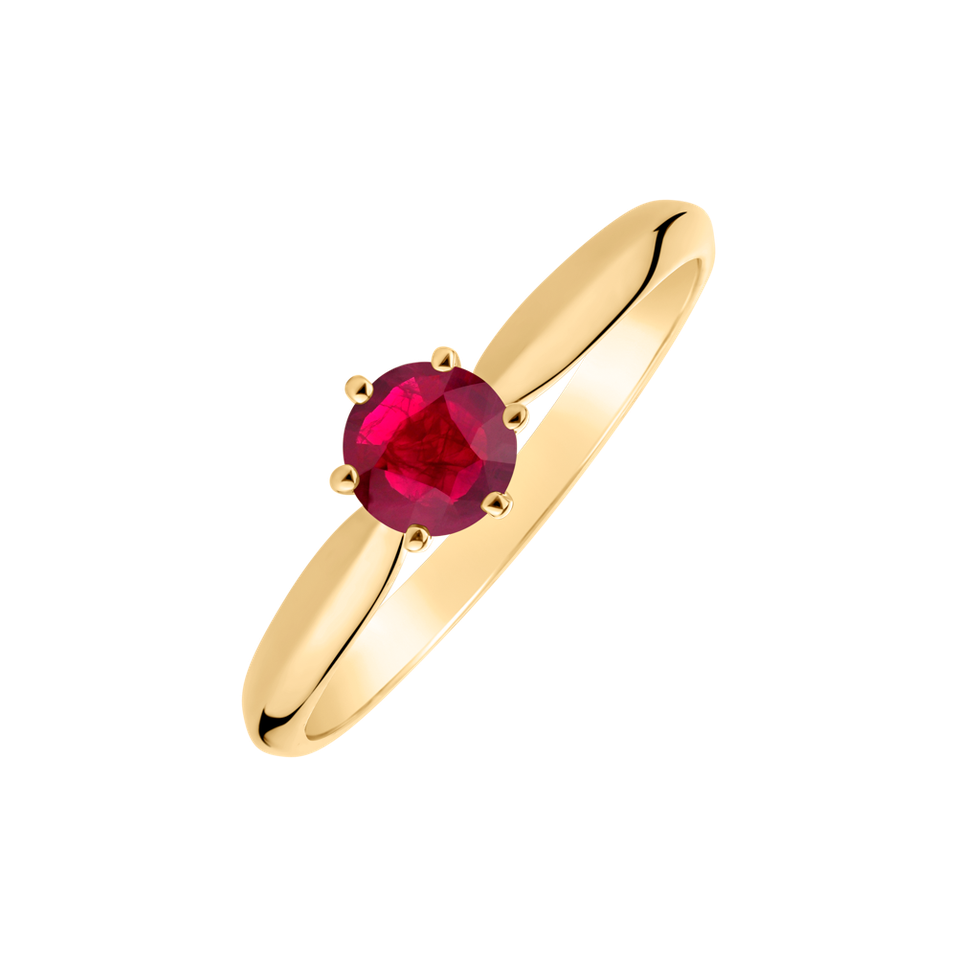 Ring with Ruby Eternal Joy