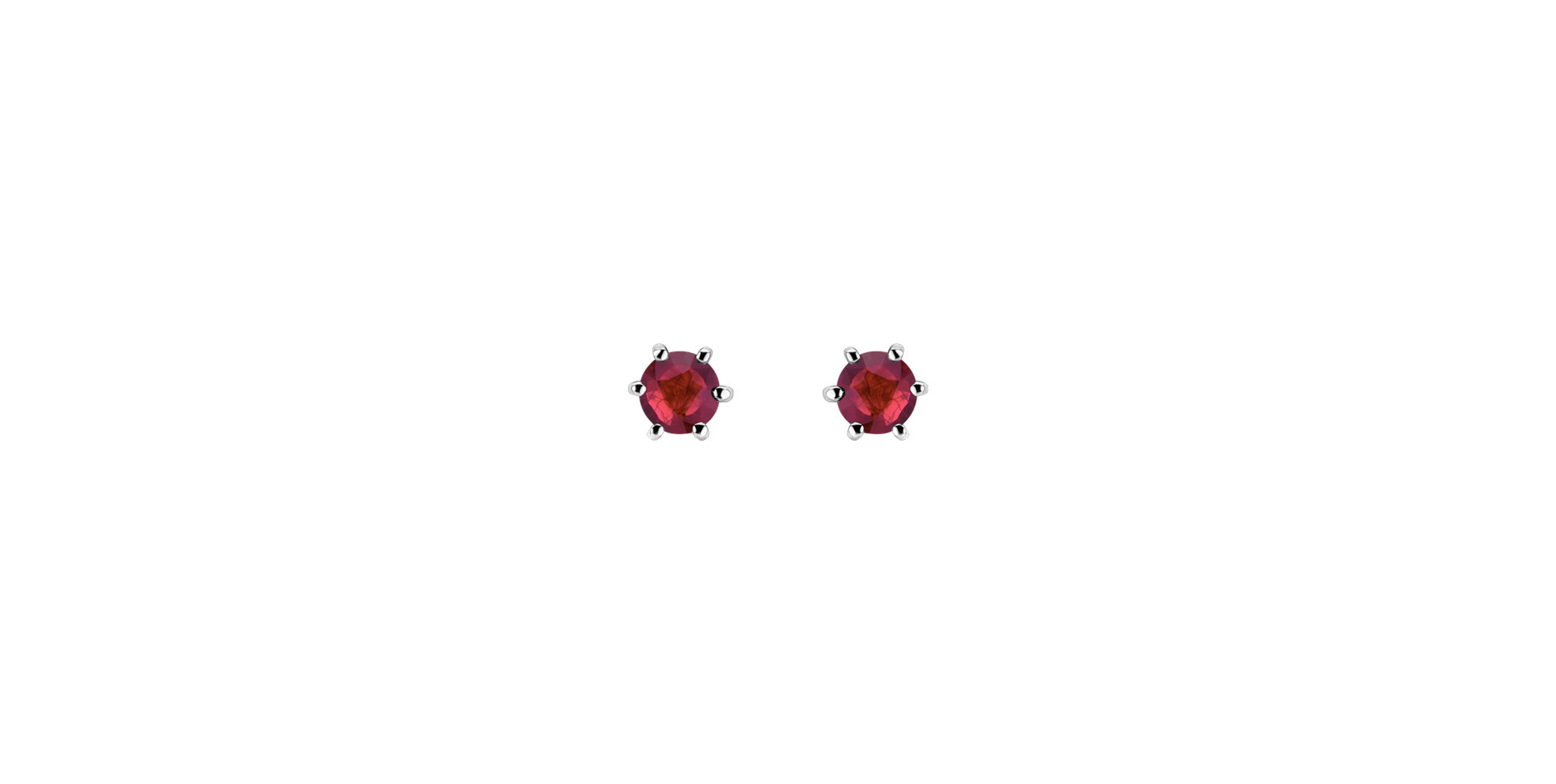 Earrings with Ruby Vesper Romance