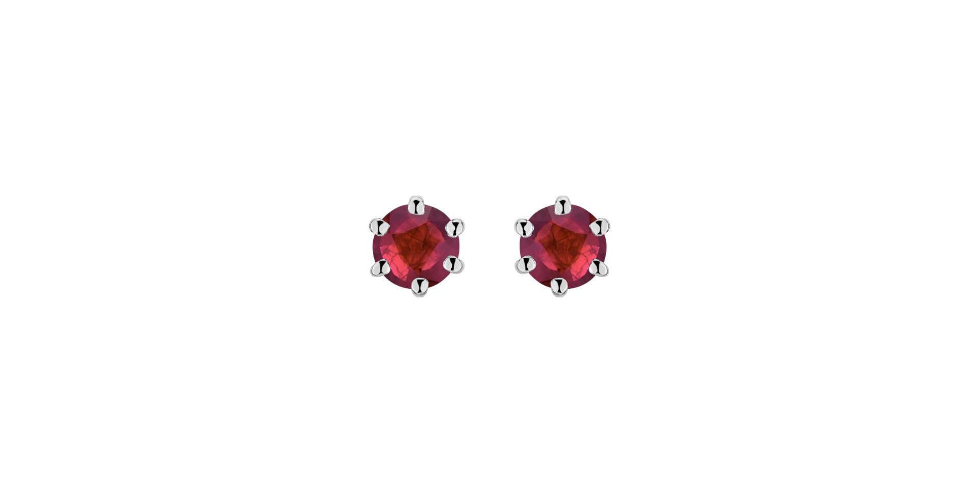 Earrings with Ruby Vesper Romance