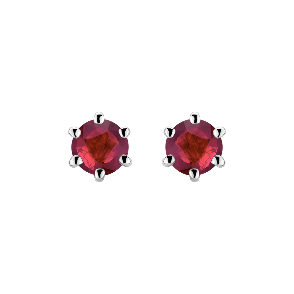 Earrings with Ruby Vesper Romance