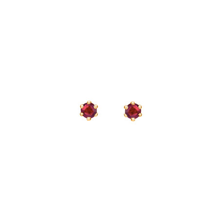 Earrings with Ruby Vesper Romance