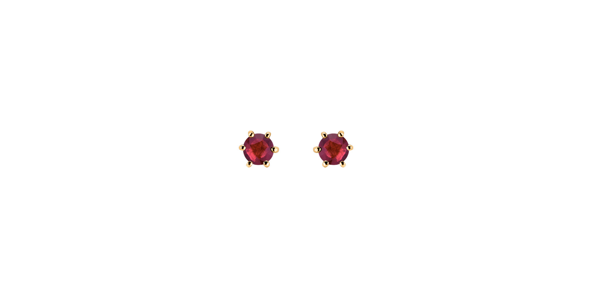 Earrings with Ruby Vesper Romance