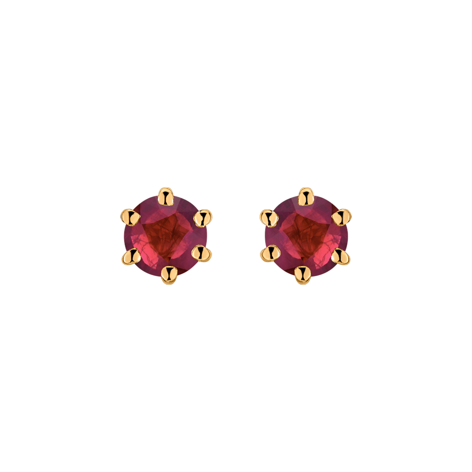 Earrings with Ruby Vesper Romance