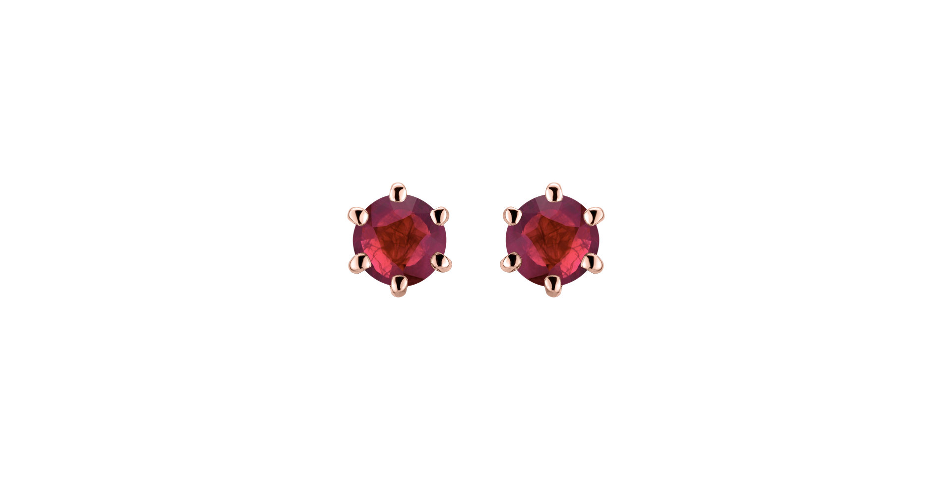 Earrings with Ruby Vesper Romance