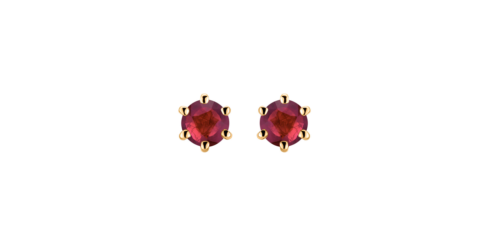 Earrings with Ruby Vesper Romance
