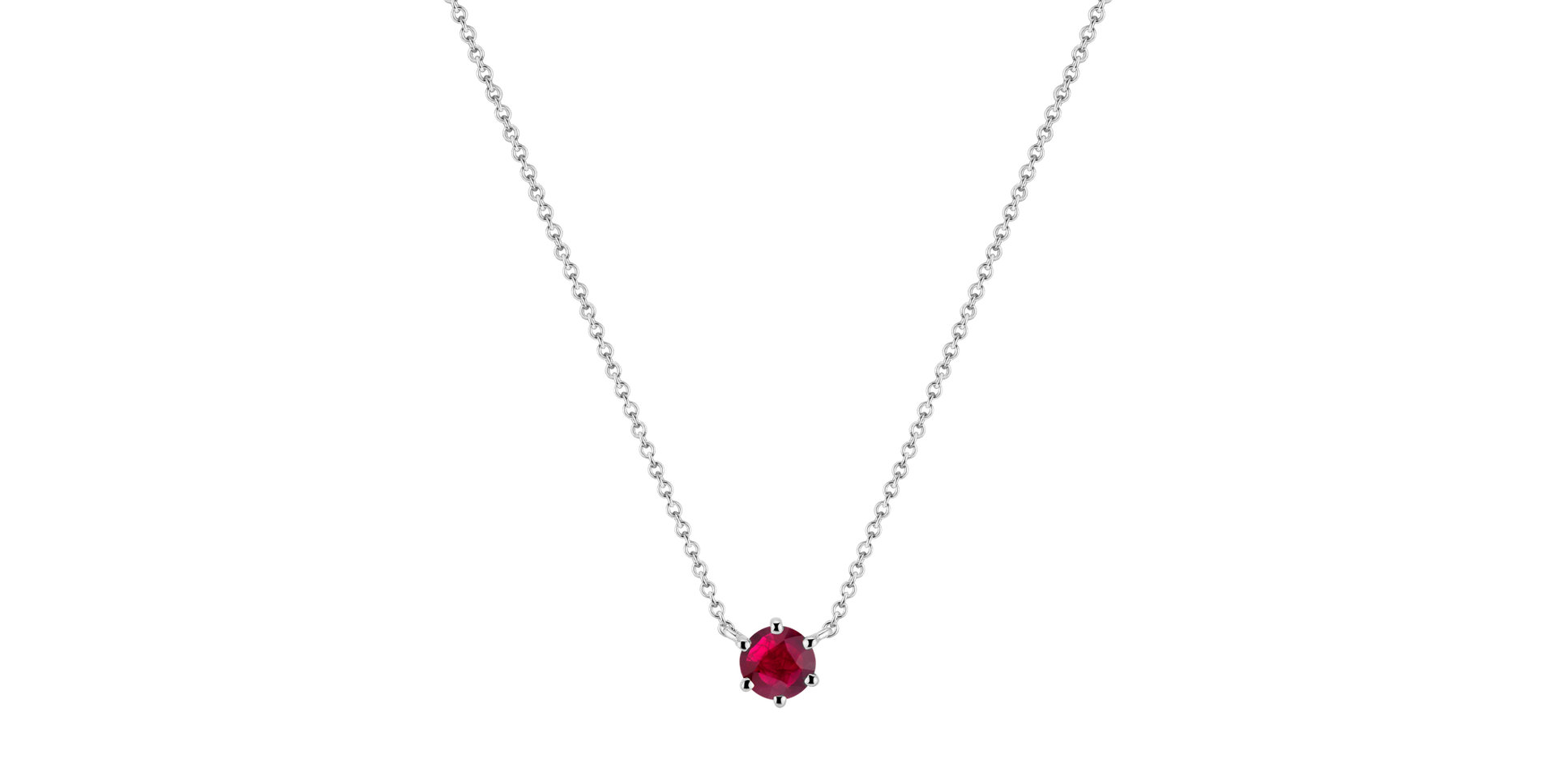 Necklace with Ruby Essential Drop