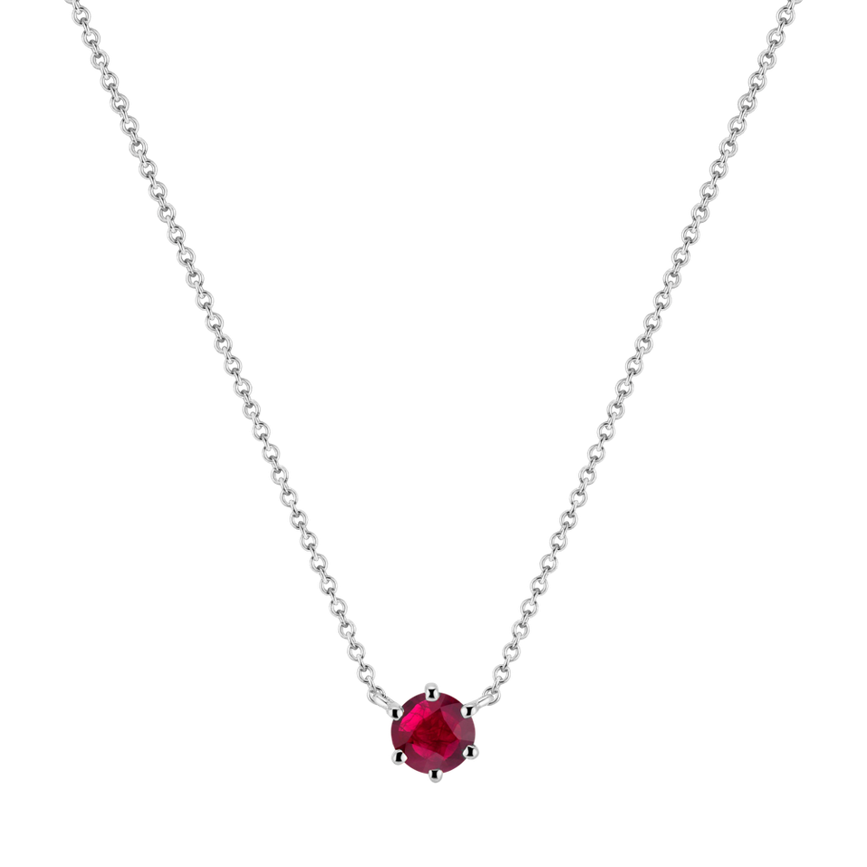 Necklace with Ruby Essential Drop