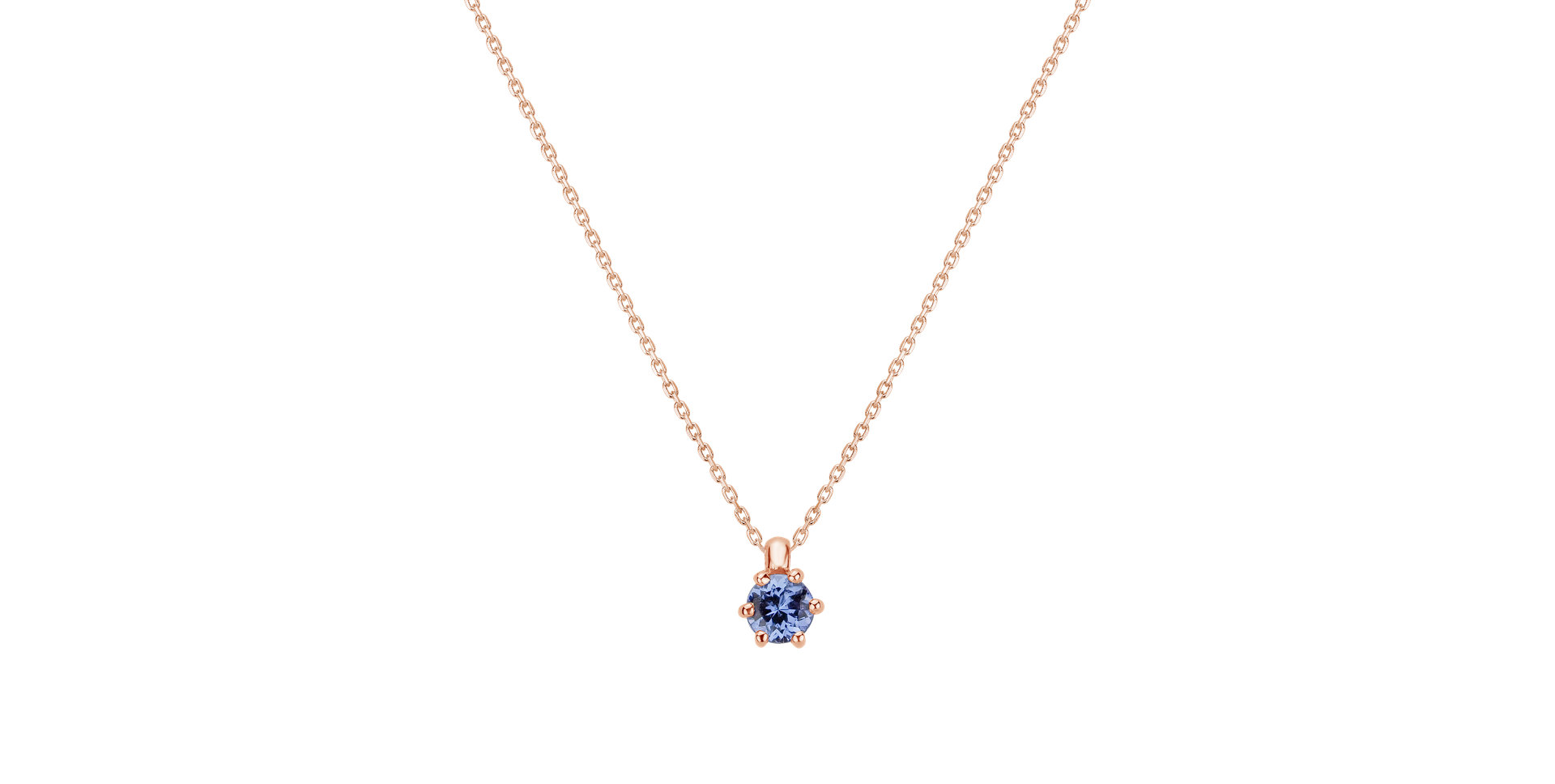 Necklace with Tanzanite Eternal Drop