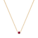 Necklace with Ruby Essential Drop2