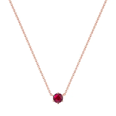 Necklace with Ruby Essential Drop