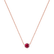 Necklace with Ruby Essential Drop2