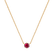 Necklace with Ruby Essential Drop2