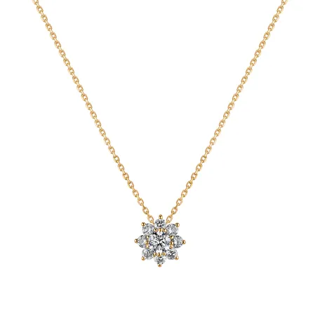 14ct yellow gold diamond necklace Celestial Sparkle