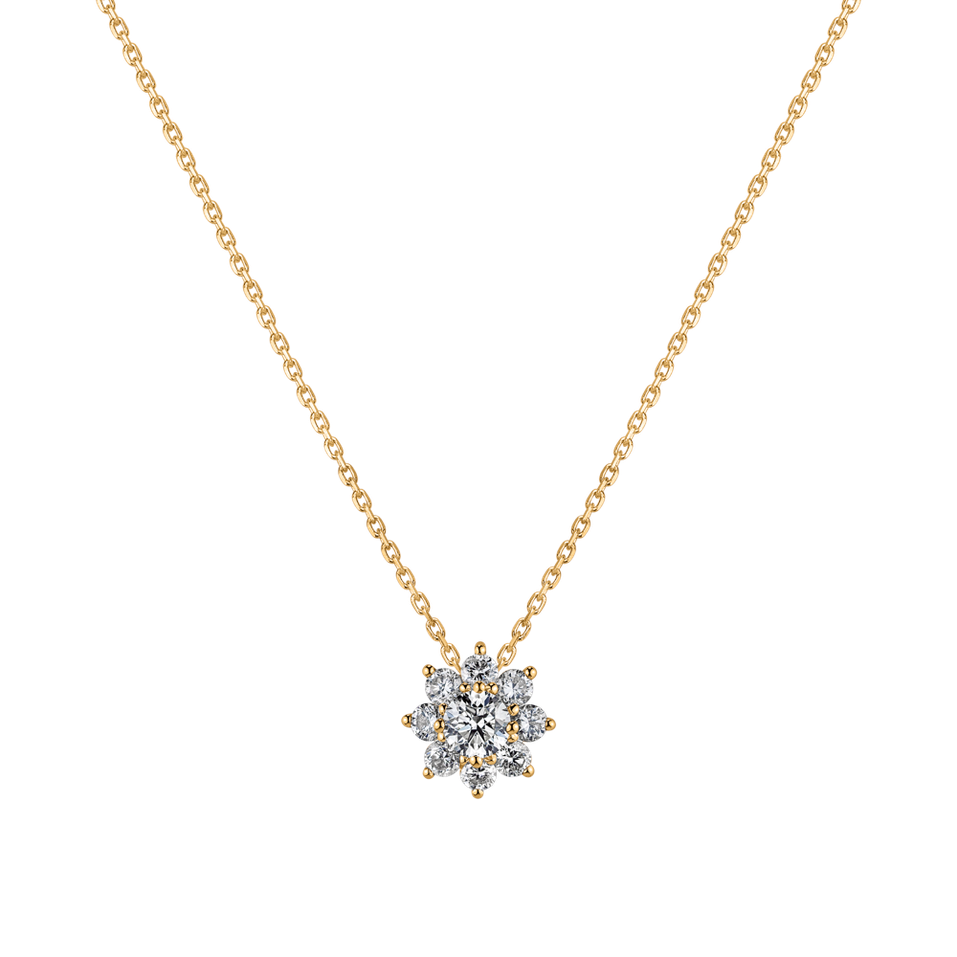 14ct yellow gold diamond necklace Celestial Sparkle