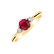 Diamond ring with Ruby Midnight Serenity2