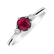 Diamond ring with Ruby Midnight Serenity2