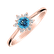 Diamond ring with Topaz Swiss Glowing Starlet2