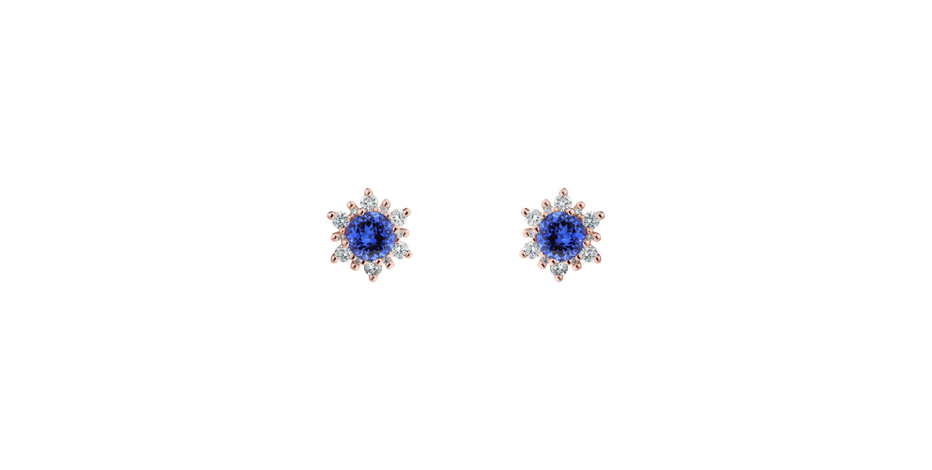 Diamond earrings with Tanzanite Fancy Fairytale