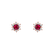 Diamond earrings with Ruby Snow Star2