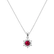 Diamond necklace with Ruby Snow Star2