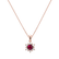 Diamond necklace with Ruby Snow Star1
