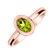 Ring with Peridot Space Bonbon2
