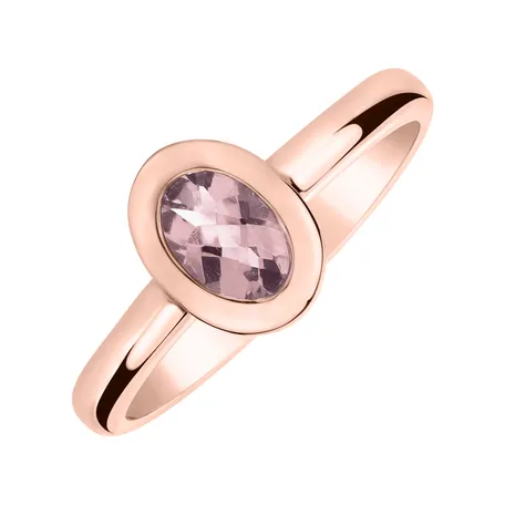Ring with Rose Quartz Space Bonbon