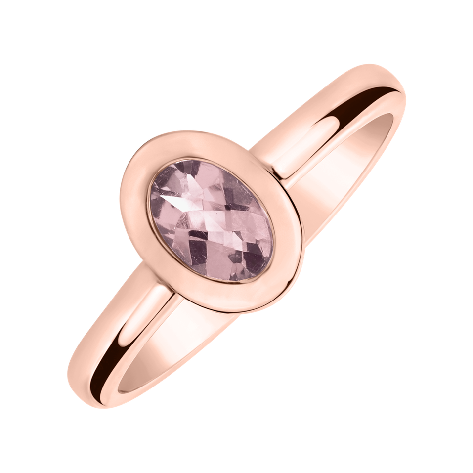 Ring with Rose Quartz Space Bonbon