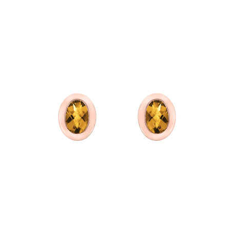 Earrings with Citrine Sweet Candy