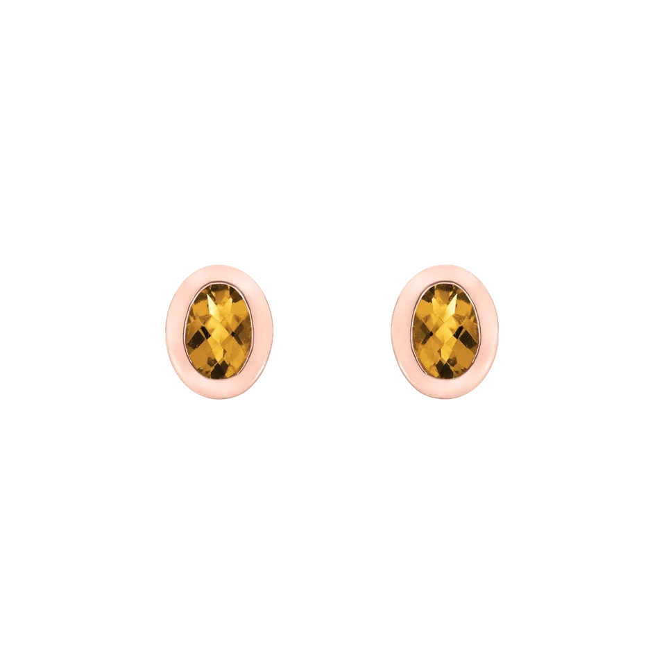 Earrings with Citrine Sweet Candy