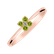 Diamond ring with Peridot Divine Bloom2