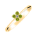 Diamond ring with Peridot Divine Bloom2