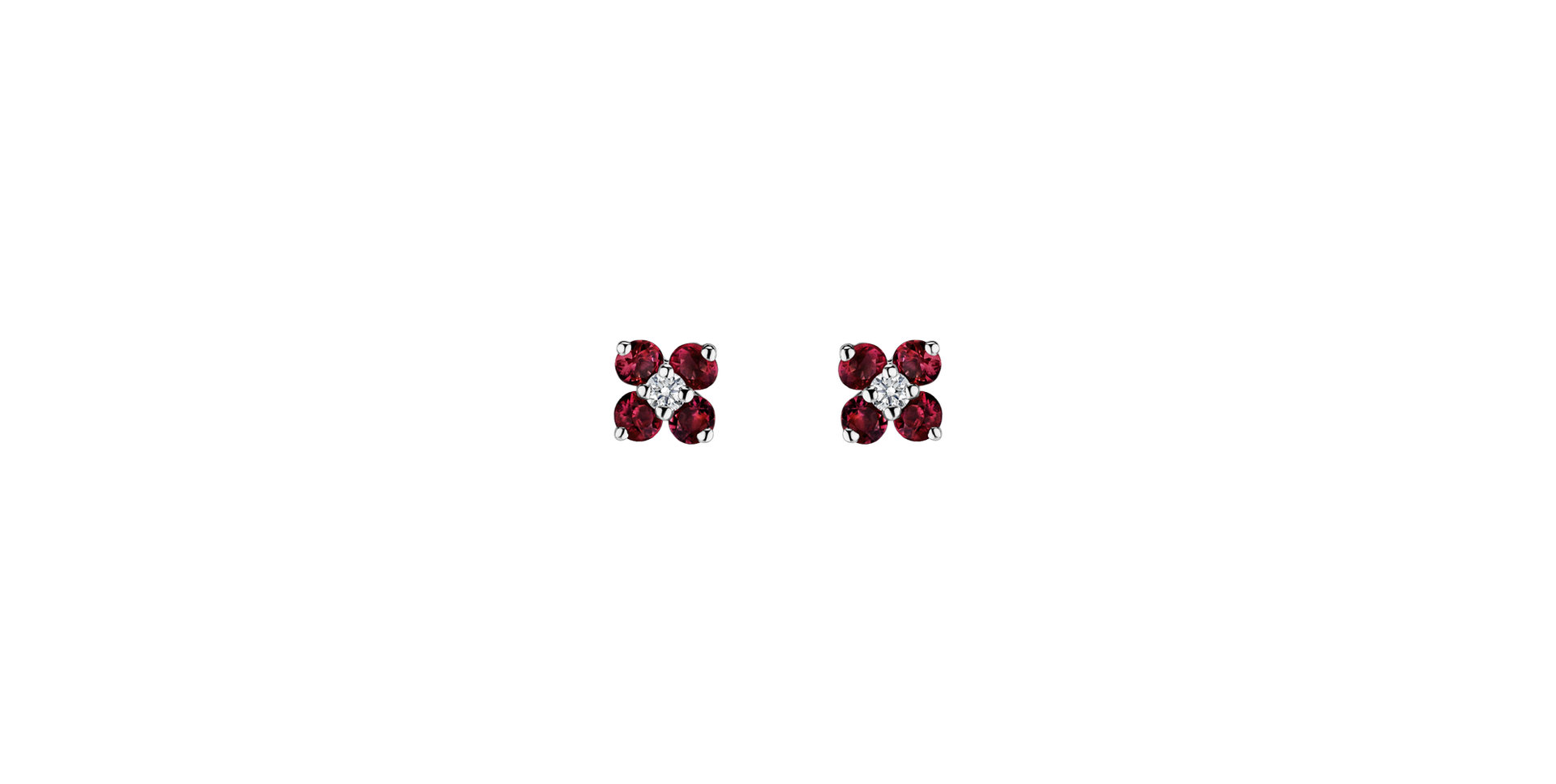 Diamond earrings with Diamantem Divine Bloom