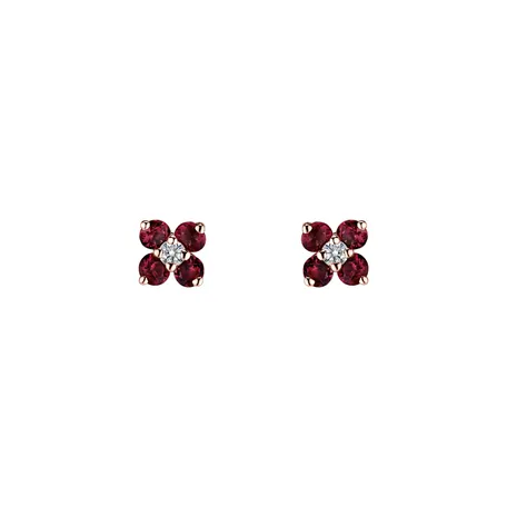 Diamond earrings with Diamantem Divine Bloom