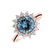 Diamond ring with Topaz Sky Stellar Sun2