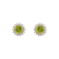 Diamond earrings with Peridot Lilac Flower2