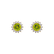 Diamond earrings with Peridot Lilac Flower2