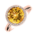 Diamond ring with Citrine Bonbon2