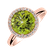 Diamond ring with Peridot Bonbon2