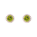 Diamond earrings with Peridot Eternal Sunshine2