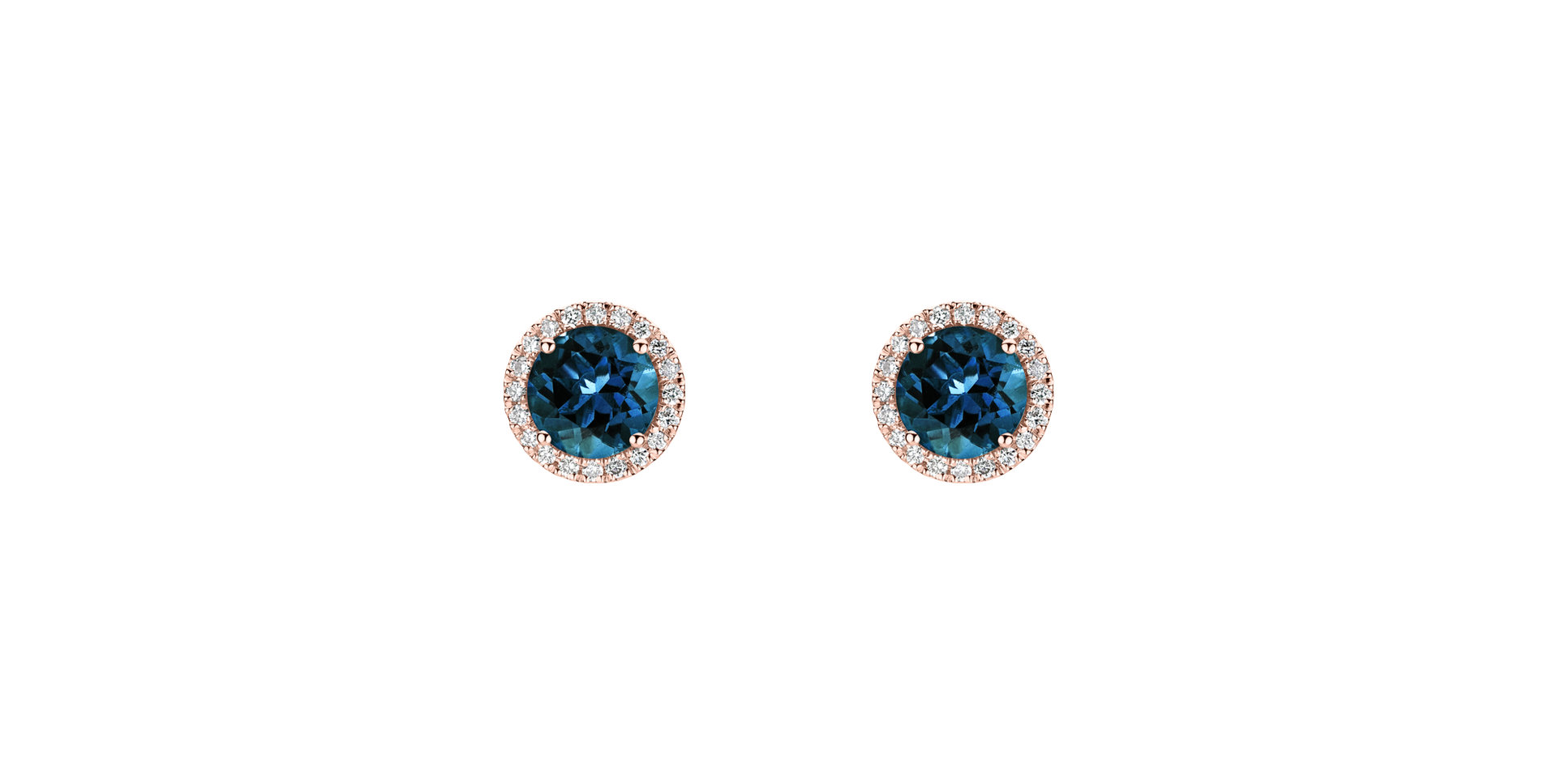 Diamond earrings with Topaz London Eternal Sunshine