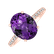 Diamond ring with Amethyst Brazil Playful Glamour2